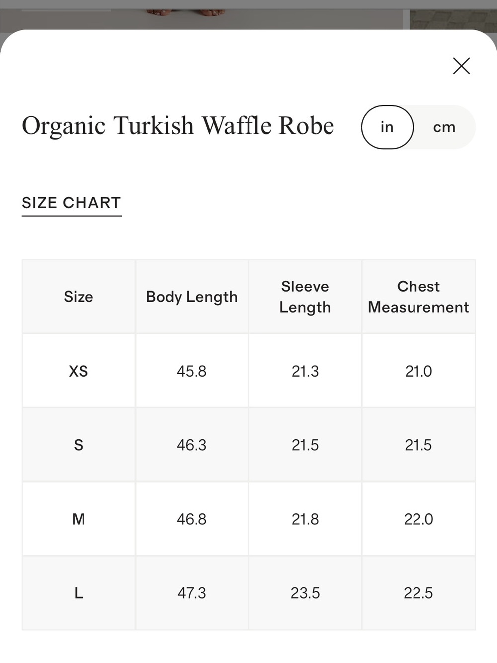 NWOT Quince Organic Turkish Waffle Robe Silver - Large - Long Length - Picture 4 of 5